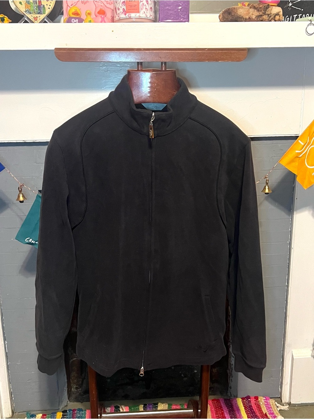 Callaway Black Full-Zip Men’s Sweater Jacket